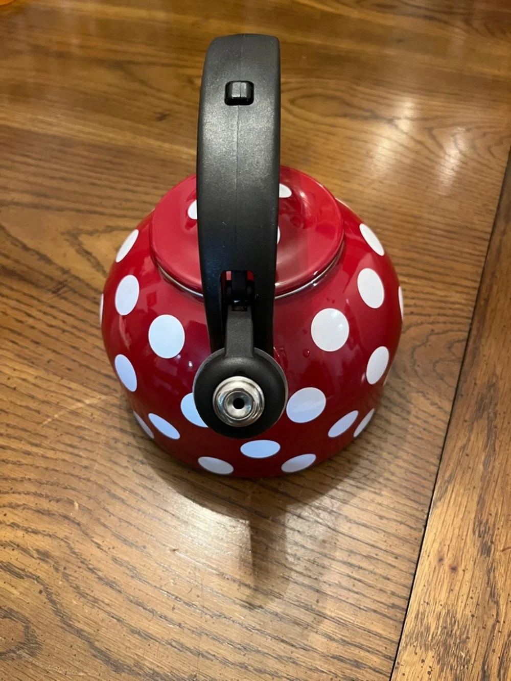 Temptations Red Polka Dot‎ Whistling Tea Kettle